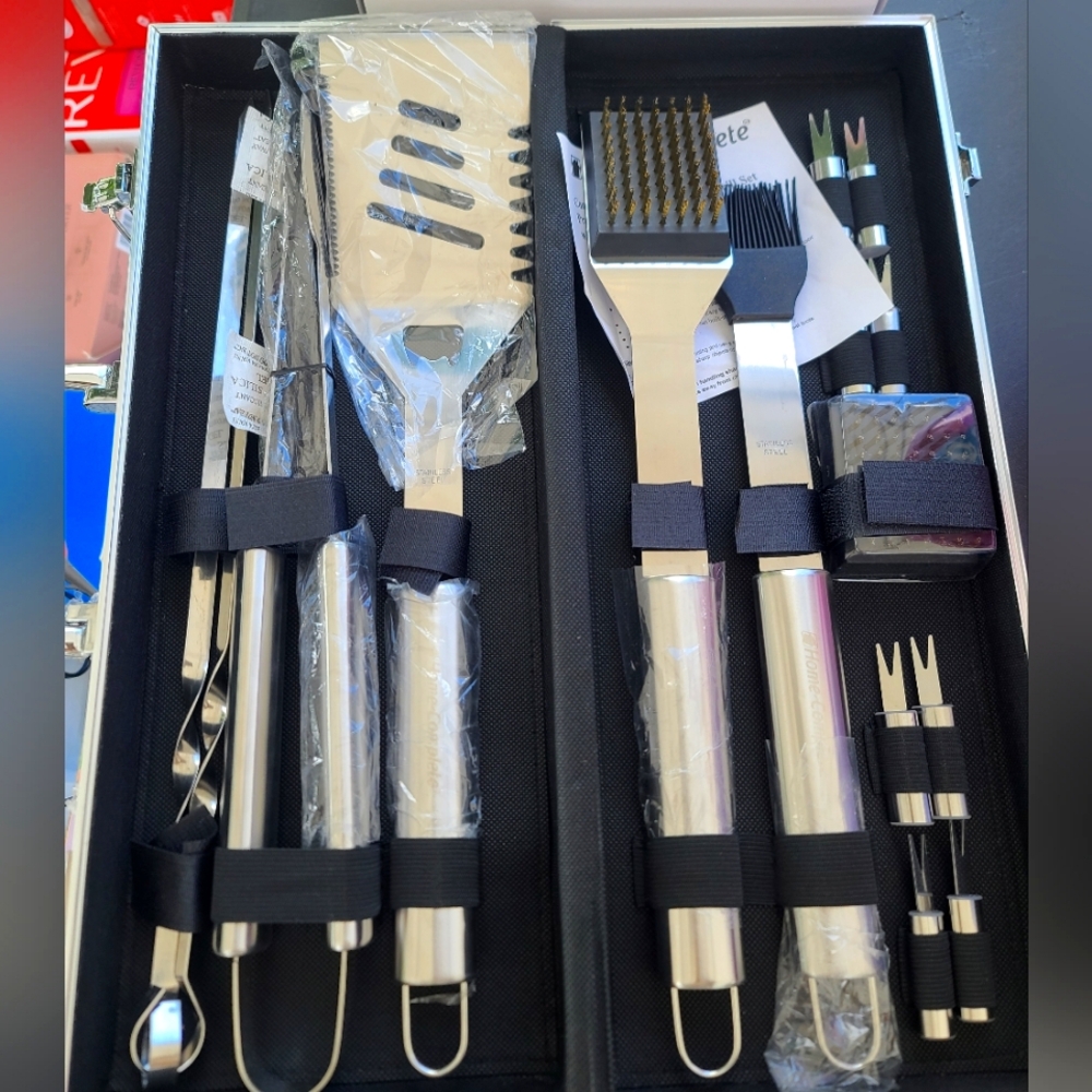 BBQ Tool Set Stainless Steel
